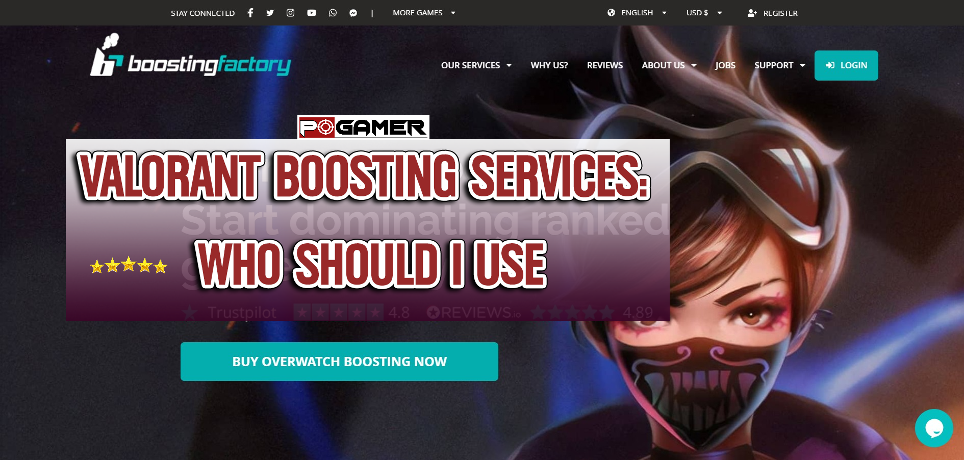 Valorant boosting services