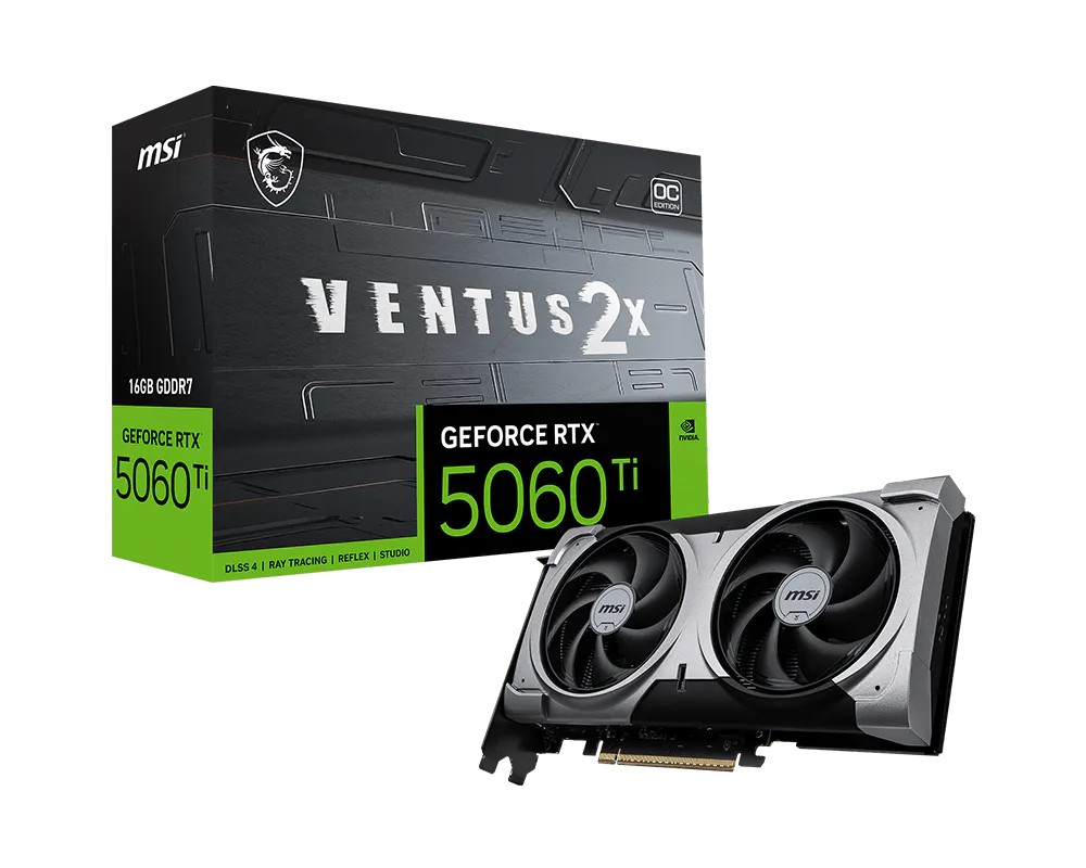 MSI GeForce RTX 5060 Ti 16G Ventus 2X OC Plus graphics card