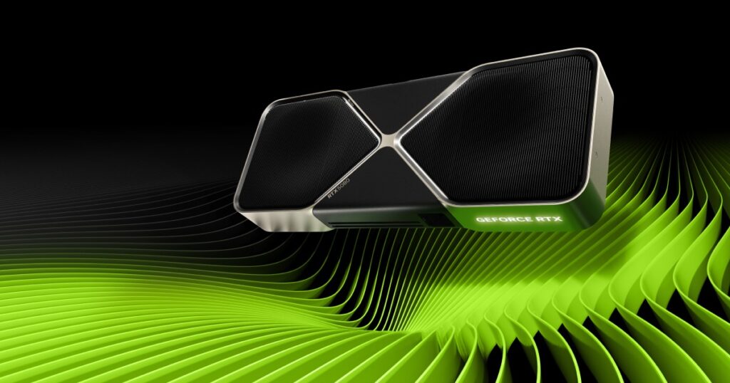 Official NVIDIA GeForce RTX 5080 graphics card artwork